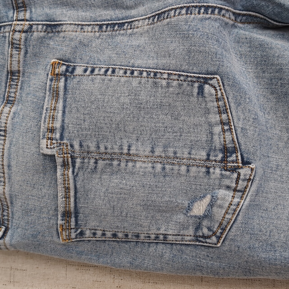 Good American Good Legs Flare Split Pocket Light Wash Jeans Size 30 Indigo NWT - Picture 6 of 8